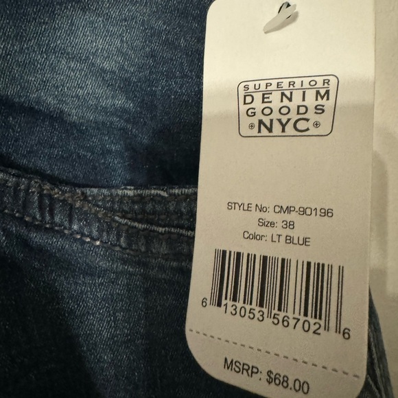 NWT:Men Cultura straight fit jeans, Size 38, Y2K Flair, Vintage wash, & Retro - Picture 7 of 15